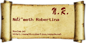 Németh Robertina névjegykártya